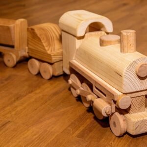 Wooden train set