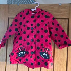 Lady bug girls raincoat