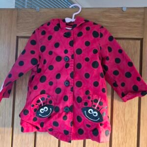 Lady bug girls raincoat