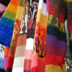 Collection of colourful scarves