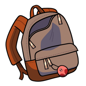 Brown school rucksack
