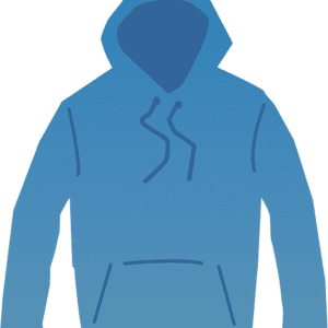 Blue hoody for 10-12 years.